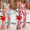 Moda Donna Casual Estivi Primaverili Senza Maniche Bretelle Pantaloni Tute & Tute Corte