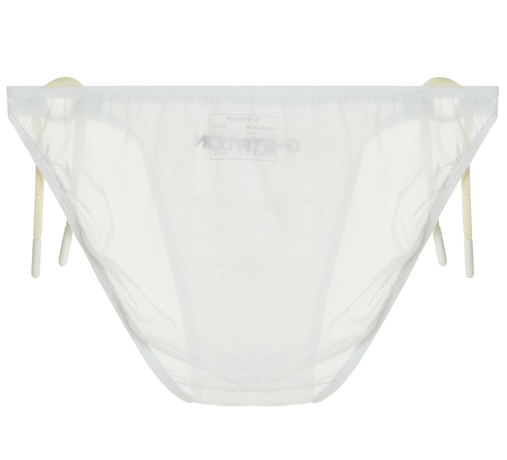 S White STC String Panties Swimsuit Sheer Bikini Sexy Swimwear [G-Station] See-Through Men's