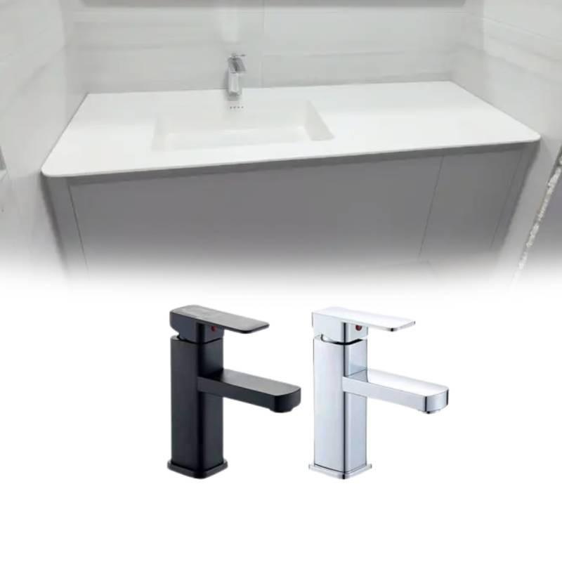 Basin Chrome Waterfall Cloakroom Modern Mixer Mono Bathroom Sink Taps Tools