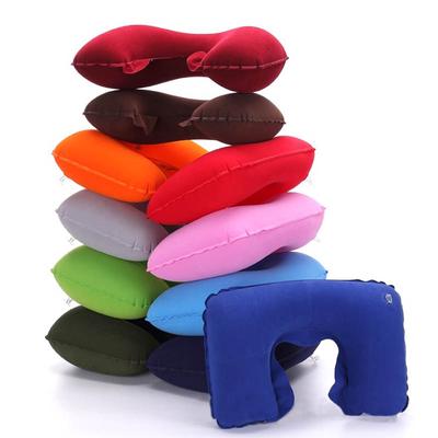 U Shaped Outdoor Accessories Inflatable Comfortable Inflatable Pillow Folding Neck Travel Pillows CDN