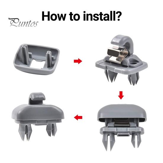 Car Sun Visor Retainer Hook 2Pcs Bracket Fine Workmanship High Reliability ABS Interior Clip Holder 8U0857562A 8E0857562 for A3 A4L A5 A6L