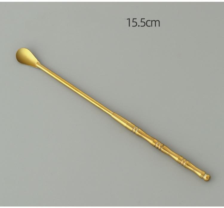 Brass Incense Seal Tool DIY Play Extension Incense Seal Incense Shovel Incense Scoop Ash Incense Sweep Incense Supplies Tools
