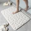 3D Bathroom Anti-slip Mat Pebble Patterned Absorbent Pad Bath Mats Doormat Carpet Cobblestone Embossed Door Floor