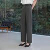 SanCai Cropped Straight-Leg Commuter Pants