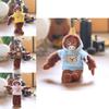 Monkey Plush Toy Pp Cotton Stuffed Animal Keychain Portable Nursery Decor For Toddlers