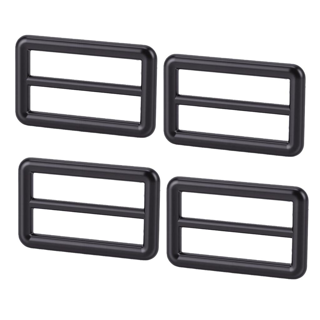10 Stück Tri-Glide Schnallen 4,8x3cm Legierung Befestigungsschieber für Gürtel Taschen Gurtband Riemen DIY Basteln Schwarz