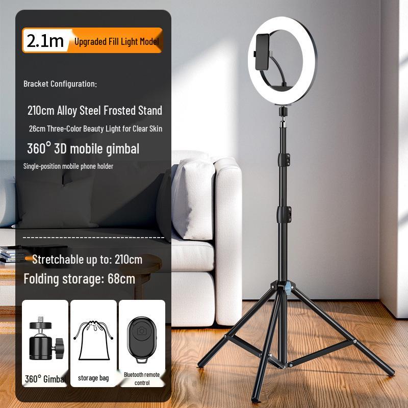 Telescopic Phone Holder Tripod for Live Streaming & Photography