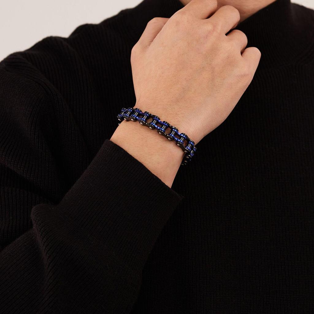 Punk Rock Biker 316L Rostfritt Stål Herrarmband Mode Smycken Cykel Cykelkedja Smycken Pulsera Hombre Rostfritt Stål
