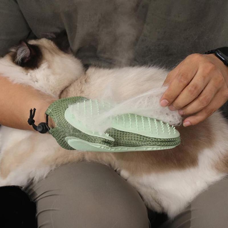 All-in-One Pflege-Mist-Handschuh für Haustiere, Celery Pets Spray Katze Haustier-Streichhandschuhe