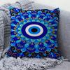 Blue Lucky Eyes Office Cushion Pillowcase Car Cushion Cover45X45CM Lumbar Pillowcase Sofa Pillowcover