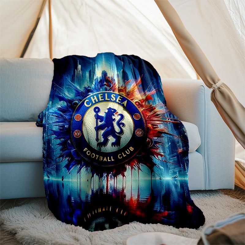 Chelsea FC Logo Printed Throw Blanket—soft,warm;versatile Blanket for All Seasons—perfect As &air-conditioning Throw,nap Blanket