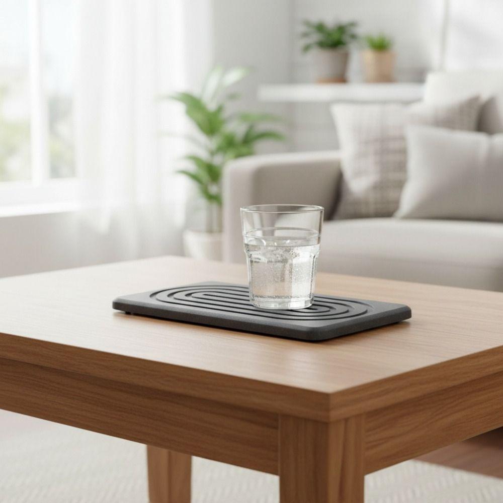 2 Piece Non Slip Diatom Mud Bathroom Tray Molds Resistant Moisture Wicking Tray Soap