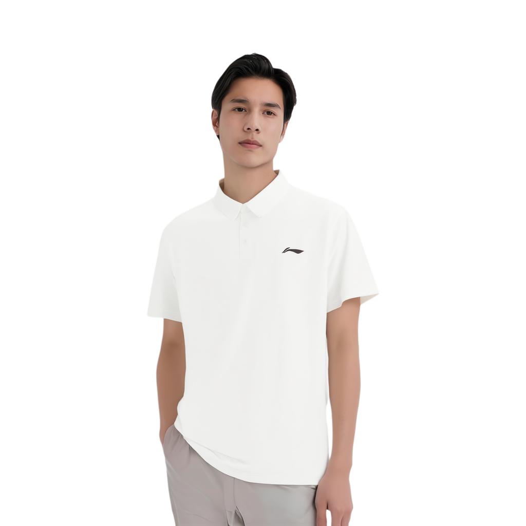 Li Ning Fitness Series Polo Shirt Men's Standard White APLV039-10