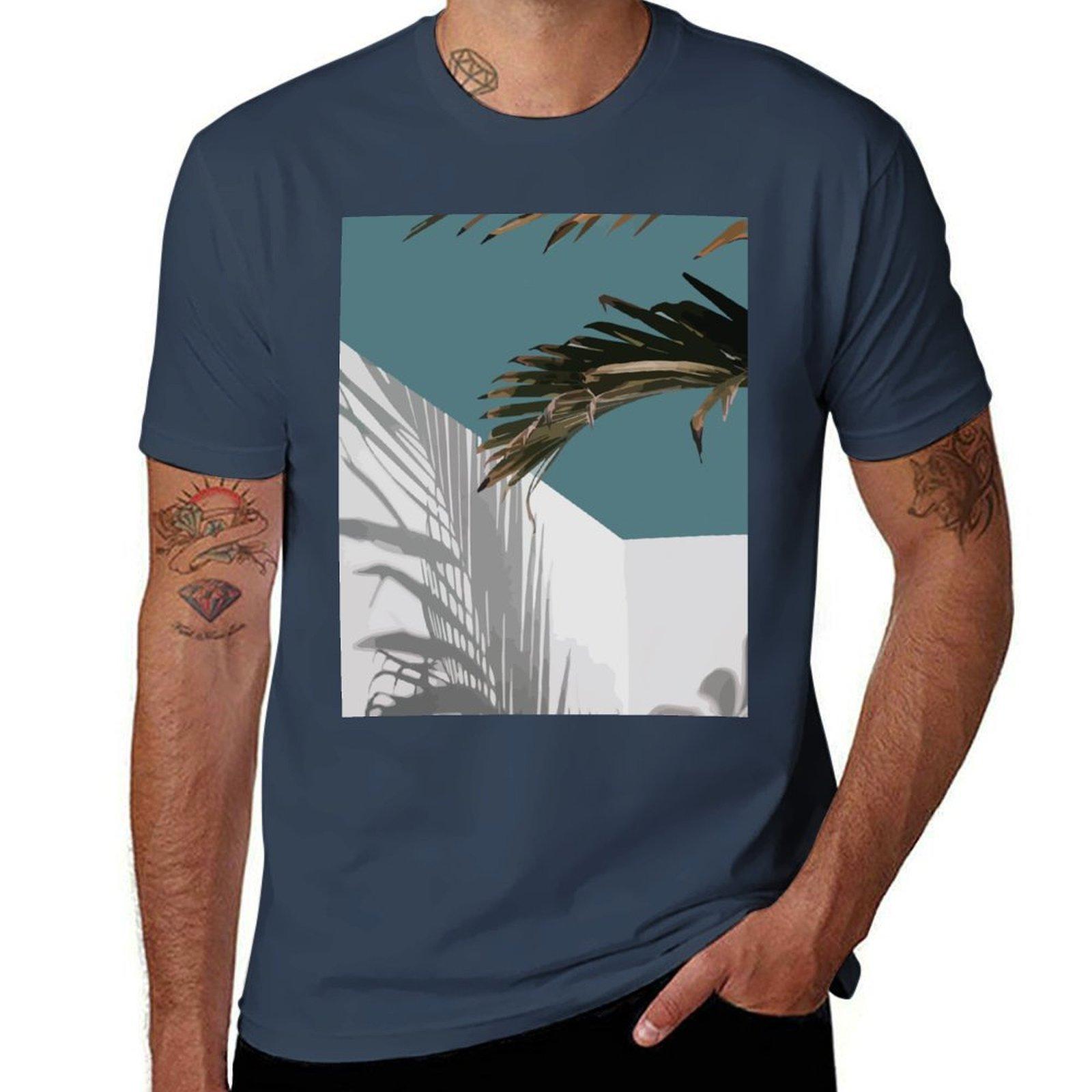 Palms Vacay TShirt Daily Casual Short Sleeve Tee Shirt S