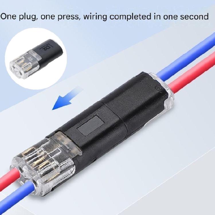 Tool Free Installation Interconnect Terminal For Automotive Wiring Projects 10/20/50pcs 2 Pin Plug Wire Connector