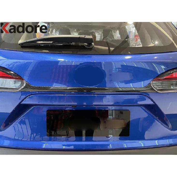 Rear Trunk Lid Cover Trim For Toyota Corolla Cross -  2024 2025 Carbon Fiber Car Tailgate Garnish Strip Accessories