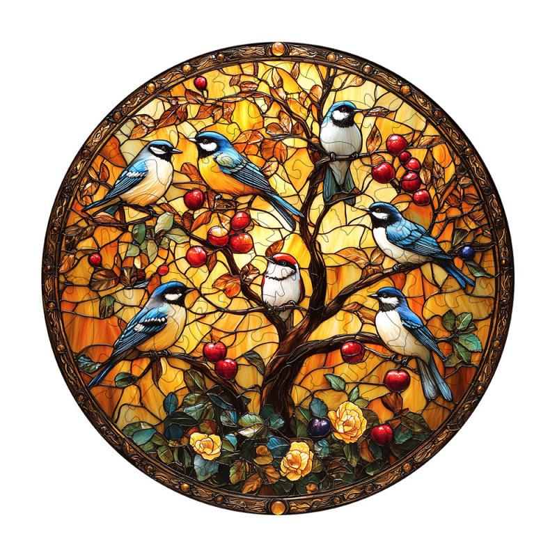 Wooden Puzzle Hummingbird Small Animal Shape Pieces Wooden Plane Puzzle
