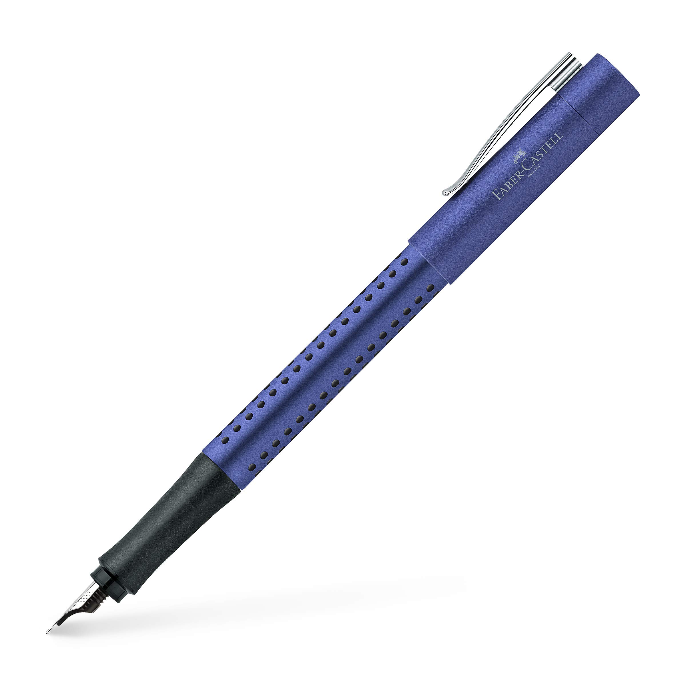 

Fountain Pen F Fine Point Grip 2011 Metallic Blue 140907 Regular Imported Product Faber-Castell Dual-use