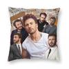 Chris Evans Photo Collage Square Pillowcase Polyester Linen Velvet Printed Zip Decor Bed Cushion Cover