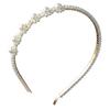 Women Retro Pearl Hairband Lightweight Alloy Headband With Elegant Design For Daily And Formal Occasions