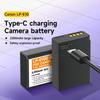 PALO 2300mAh LP-E10 Type-C with Indicator Lamp Battery for Canon EOS 1100D 1200D 1300D 2000D 4000D Rebel T3 T5 T6 KISS X50 X70 Battery E10