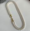 Akoya Gray Pearl Double-Strand Choker with Figure-8 Clasp