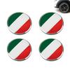 4PCS 56MM 3D Car Wheel Center Wheel Hub Cap Auto Refit Sticker Decoration Accessories Case For Italy Germany Flag Car Styling
