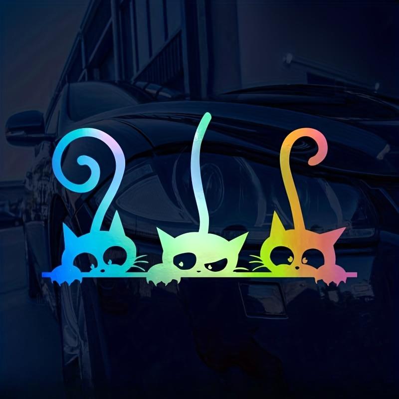 Lovely Cats Family Car Stickers Cartoon Animal Auto Accessories Bumper Rear Windshield Decoration Waterproof Vinyl Decals