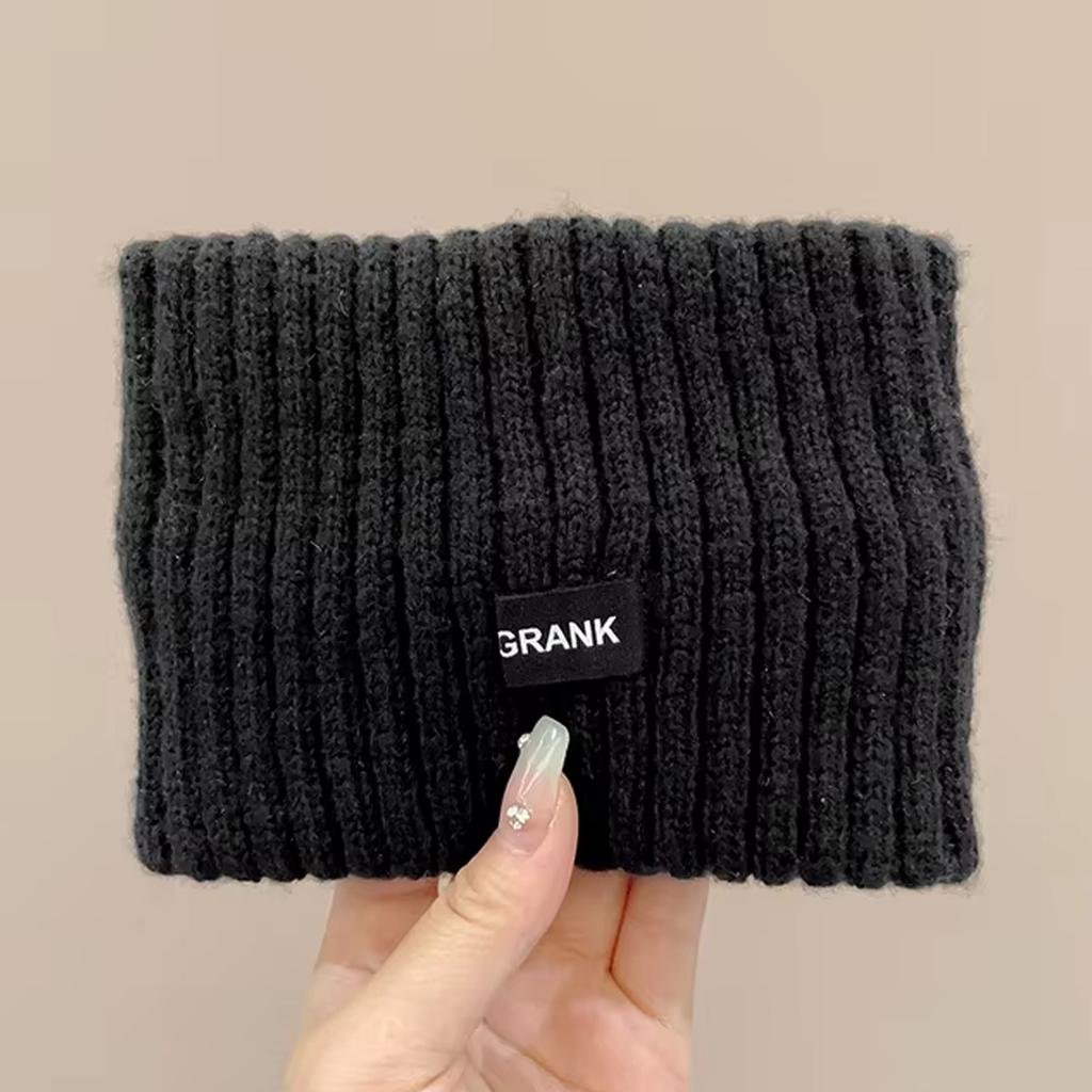 1PC Headband Knitted Women's New Forehead Protection Windproof Plush Wide Edge Headscarf Sports Fashion Headwear SmearHair Hoop