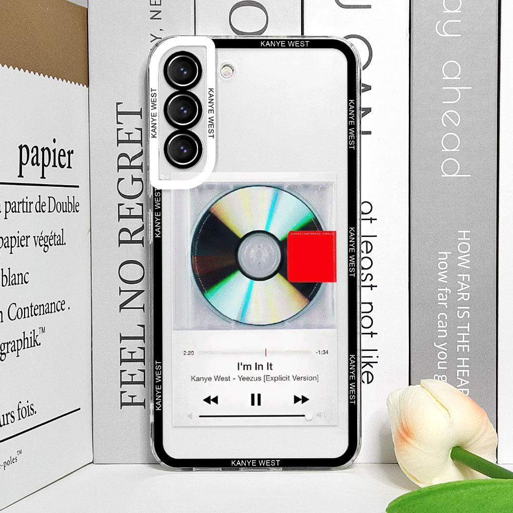 Lustige K-Kanye West Yee Poster Handyhülle für Samsung Galaxy S25 S24 S23 Ultra S22 Plus S21 FE 5G Weiche Hüllen Transparente Fundas