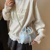 Bucket Bag, New Pearl Portable Small Bag, Women's Bag, High-end Medium Messenger Bag.