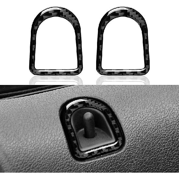 Car Carbon Fiber Decorative Cover Suitable for Ford Mustang 2009 2010 2011 2012 2013 2014 Accessories Door Baffle Sticker