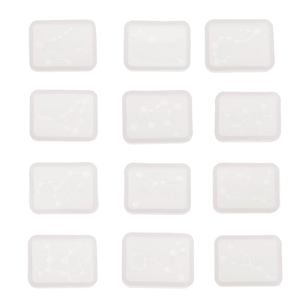 Clear DIY Silicone Resin Constellation Pendant Charms Tags Making