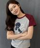 Loginaenloji Rnr Dot Point Ragian T-Shirt Gray-Wine