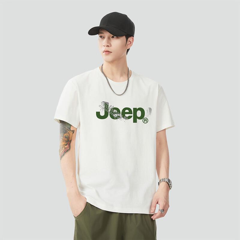 JEEP Men's Summer Round Neck Short Sleeve T-Shirt