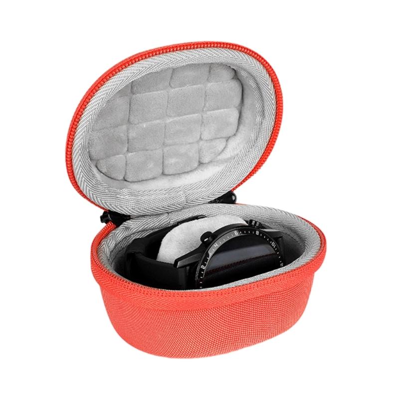 Wasserdichtes Einzeluhrenetui Tragbare Aufbewahrungsbox Organizer Stoßfestes Reißverschlussbehältnis für Smartwatch Armbanduhr