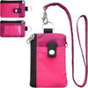 Badge Holder With Id Window Small Wallet Waterproof Anti-Theft Travel Keychain Wallet Men Women Slim Zip Card Lanyard Wallet