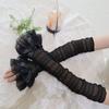 Elegant Bows Arm Sleeves Women Lace Fingerless Gloves Cosplay Costume Accessories for Women and Girls