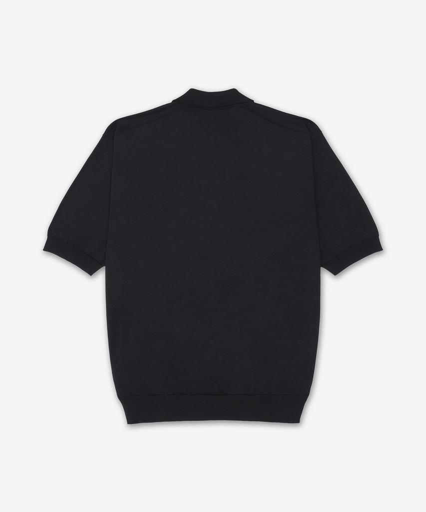 Batoneo Caribbean Sea Island Short Sleeve Polo Shirt - Black / Bn26Sm064Black
