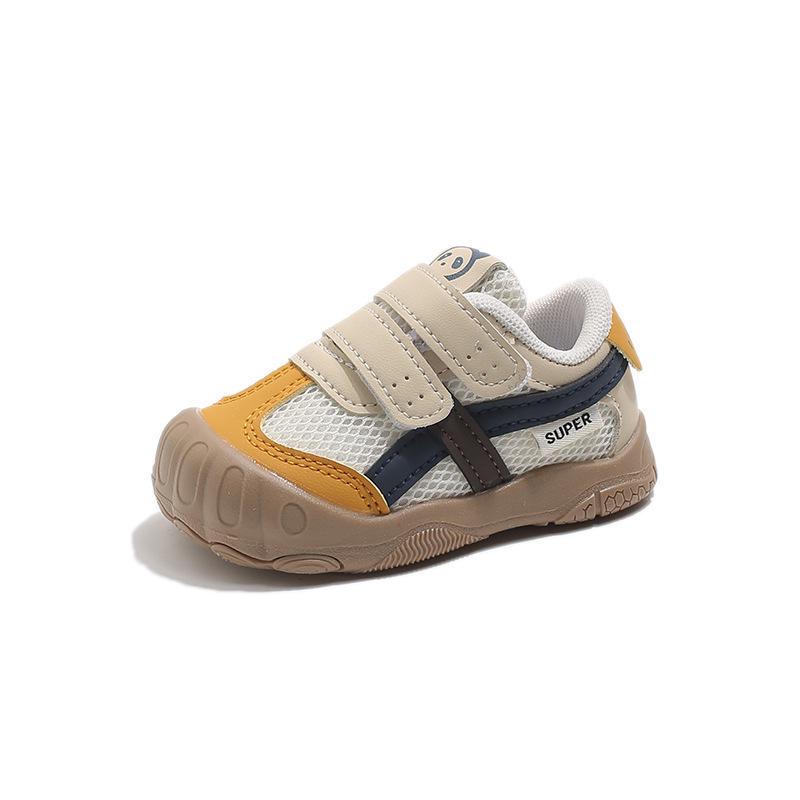 

2026 Spring Baby Shoes: Indoor Soft Sole, Non-Slip Toddler Sports Shoes for Boys and Girls 13.5 cm жовтий