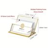 Metal Vintage Clear Golden Edge Holder Professional Business Card Organizer  Businessmen