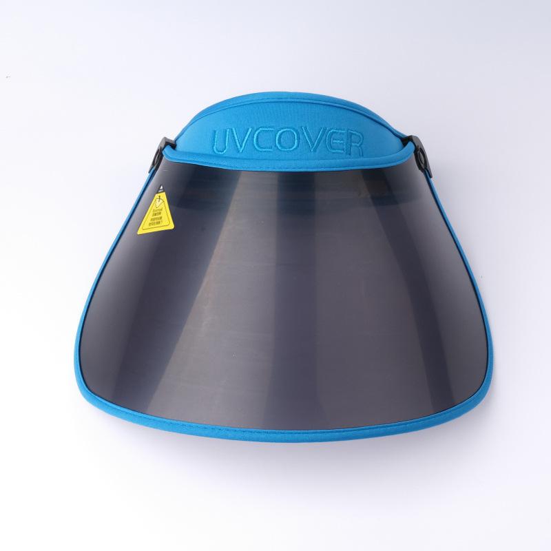 Summer men's and women's lenses empty top sun hat casual sun protection hat face protection UV protection outdoor sun hat