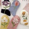 Cute Colorful Stylish Casual [Yolrky] Women's Spring/Autumn/Winter Socks, 5-Pair Set, Socks, (Multicolor/Floral)