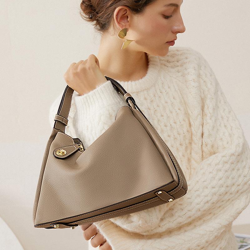 High-end Leather Women's Bags, New Crossbody Shoulder Bags, Women's Fashion Underarm Bags, Atmospheric Women's Bags