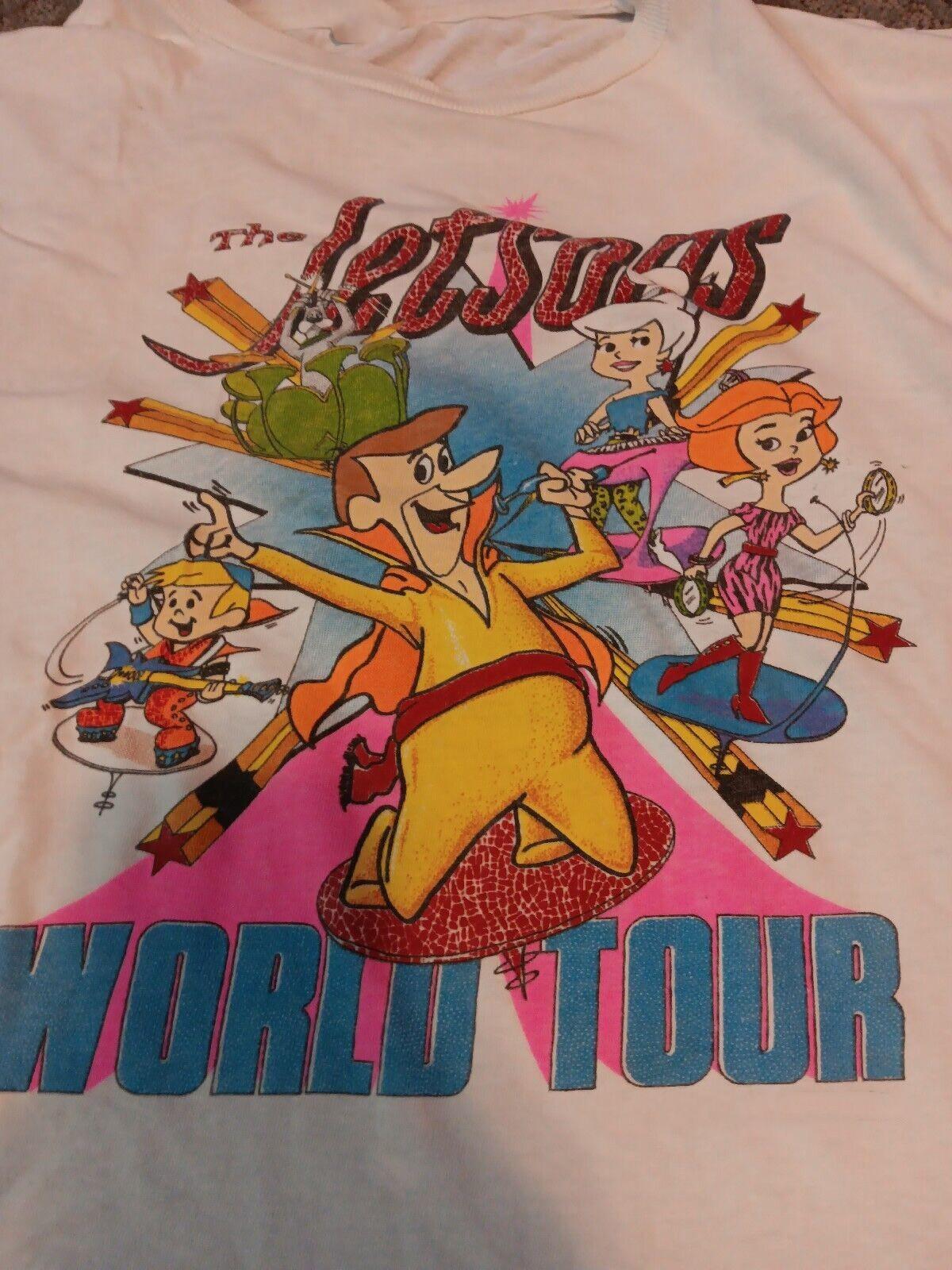 The Jetsons 1989 World Tour Music Shirt Short Sleeve White Unisex S-5XL EM0804 Unisex T-Shirt S