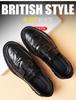 New Shoes for Men Genuine Leather Casual Shoes Spring Business Flat Skateboard Shoes Street Sheepskin Leisure Slip-on Loafers