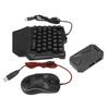 Keyboard and Mouse Converter Set Wired RGB Half Gaming Keyboard with Wired Mouse Converter Adapte Fo