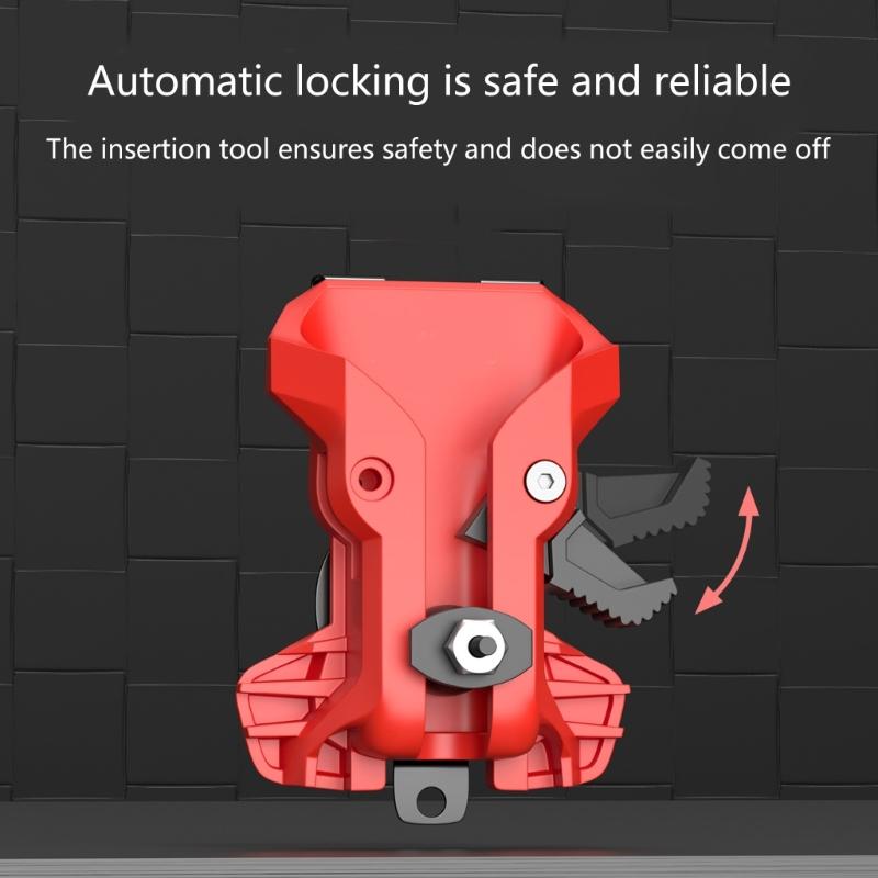 Practical Tool Belt Clip Double Lock Automatic Lock Mechanism for Power Drills Ensuring Secure Attachments During Use