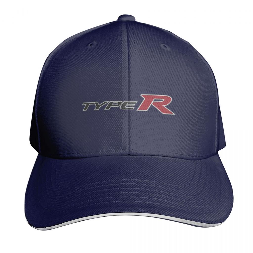 type R logo car Baseball Cap Six Panel Structured Crown Sun Protection UPF Breathable Mesh Back