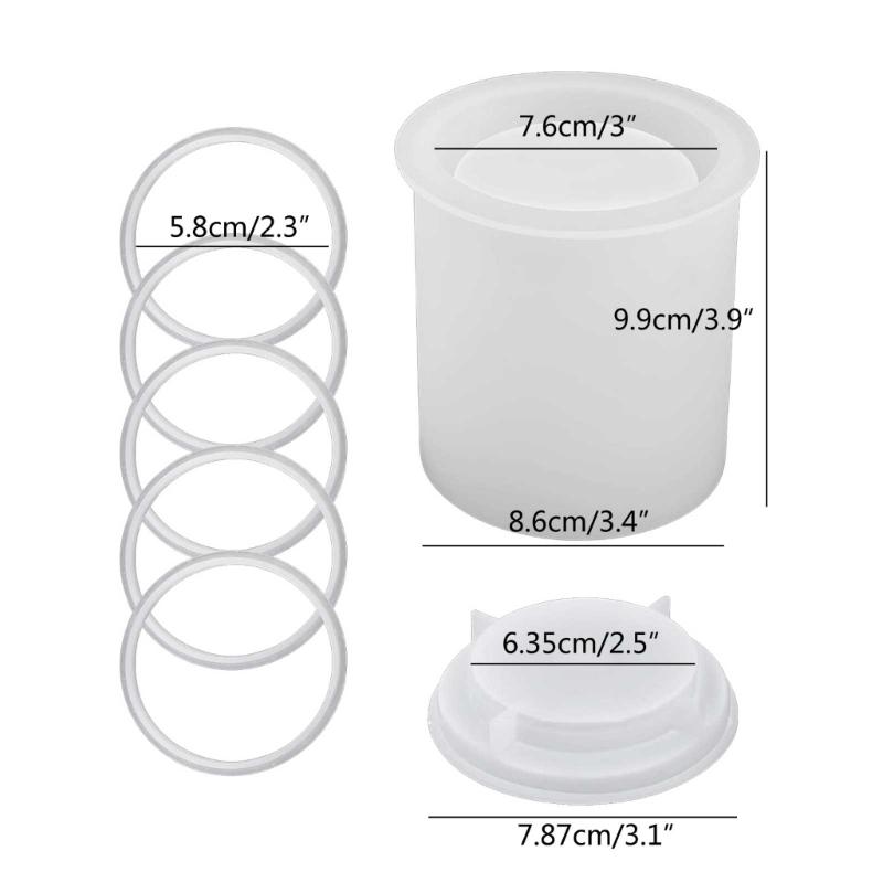 Silicone Pen Holder Moulds Silicone Clay Molds Hand-Making Silicone Candle Cup Moulds Multi-functional Silicone Material